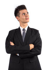 Business man isolated on white background  