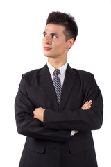 Business man isolated on white background  