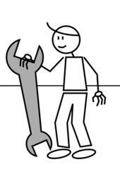 Stick figure spanner