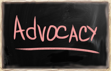 advocacy blackboard concept