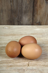 eggs on the kitchen counter.