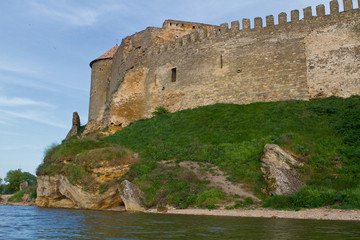 Fototapeta na wymiar Citadel on the Dniester estuary