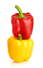 Red and yellow sweet pepper