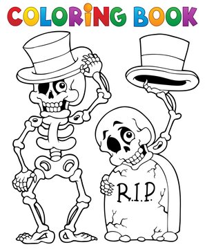 Coloring book Halloween character 6