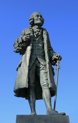 Fototapeta na wymiar Statua Voltaire, Ferney-Voltaire, Francja
