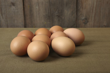 eggs on the kitchen counter.