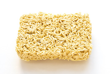 Instant noodles isolated on white background