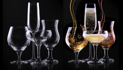different images of alcohol