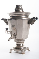 Russian samovar on a white background