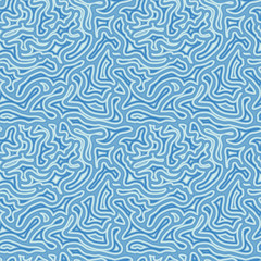 Naklejka premium Abstract blue seamless background.