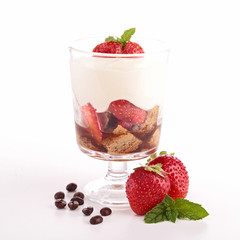 isolated tiramisu