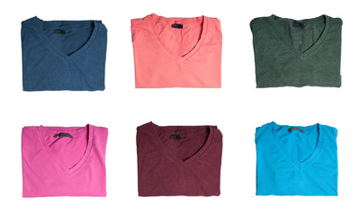 Multicolored t-shirts