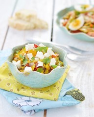 corn salad with feta