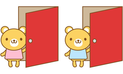 くま　ドア