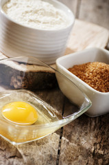 egg flour sugar