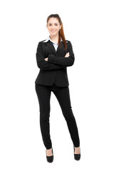 Beautiful businesswoman full length