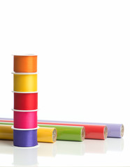 Geschenkpapier mit Schleifenband