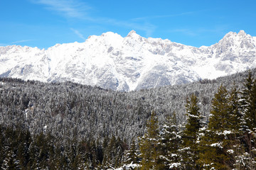 An image of Alps near Innsbruck covered in snow
