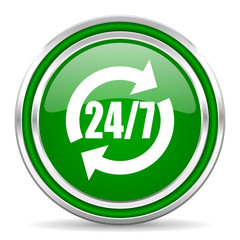 24/7 service icon