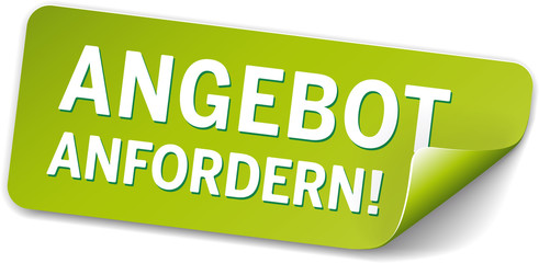 Label Angebot Grün