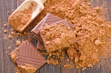 cocoa and chocolate