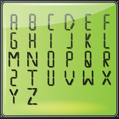 LCD Digital Alphabet