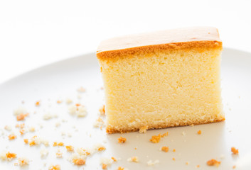 Cake on dish