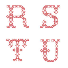 R S T U letters