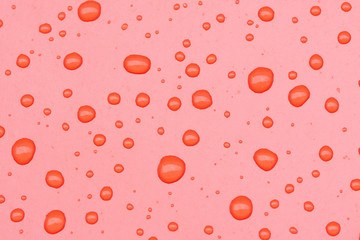Abstract red background with rain drops