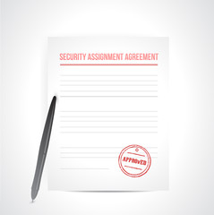 security assignment agreement illustration