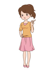 女の子/案内