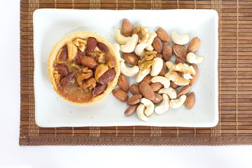 Mixed nut tart