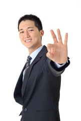 smiling young businessman