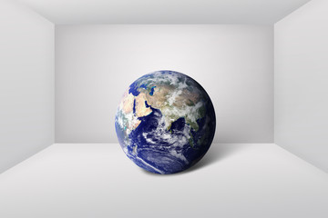 Fototapeta premium Earth globe in room