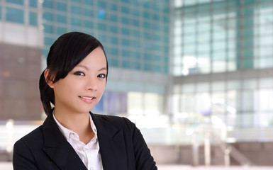 Fototapeta premium Smiling business woman