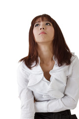 Fototapeta premium Worried business woman