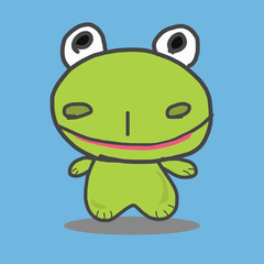 Frog. Vector illustration.