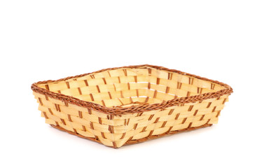 Obraz premium Empty wicker basket