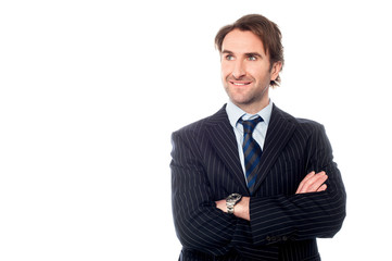 Confident corporate business executive