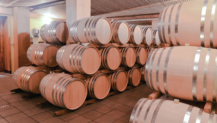 barrels of wine