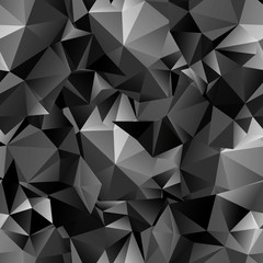 Seamless polygonal dark background