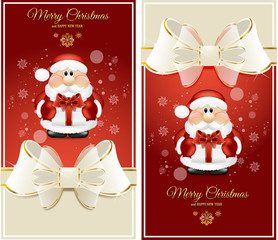 Christmas and Happy New year labels