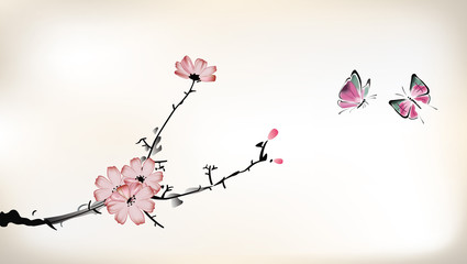 blossom painting - 55850789