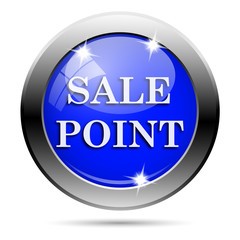 Metallic blue glossy icon