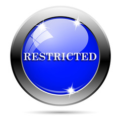 Metallic blue glossy icon