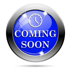 Metallic blue glossy icon