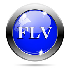 Metallic blue glossy icon