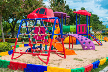 Children s playground at public park