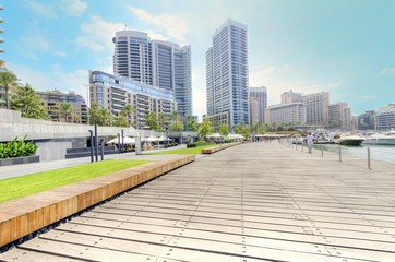 Zaitunay Bay in Beirut, Lebanon