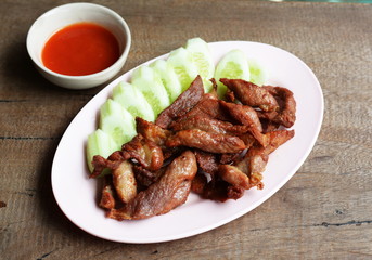 Deep fried marinated beef